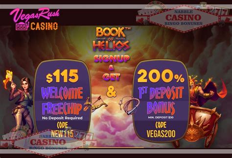 vegas rush casino bonus codes